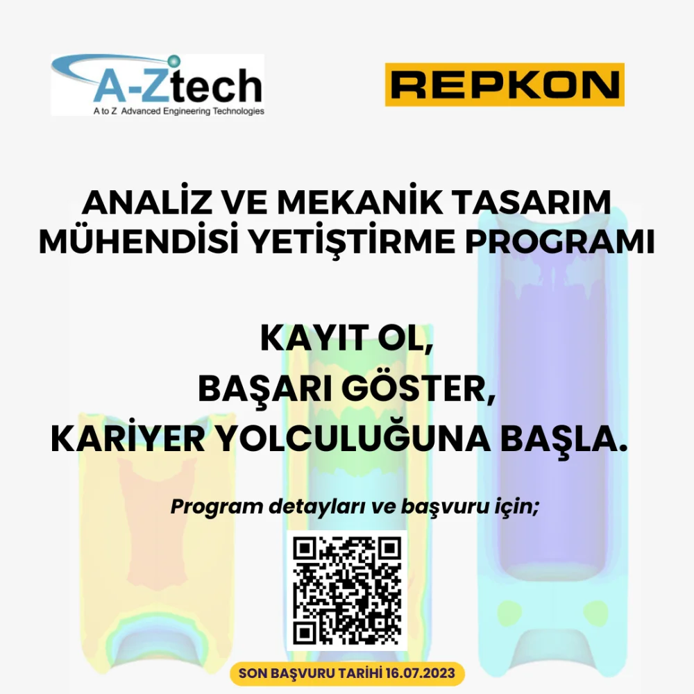 Analiz ve Mekanik Tasarım Mühendisi Yetiştirme Programı duyurusu